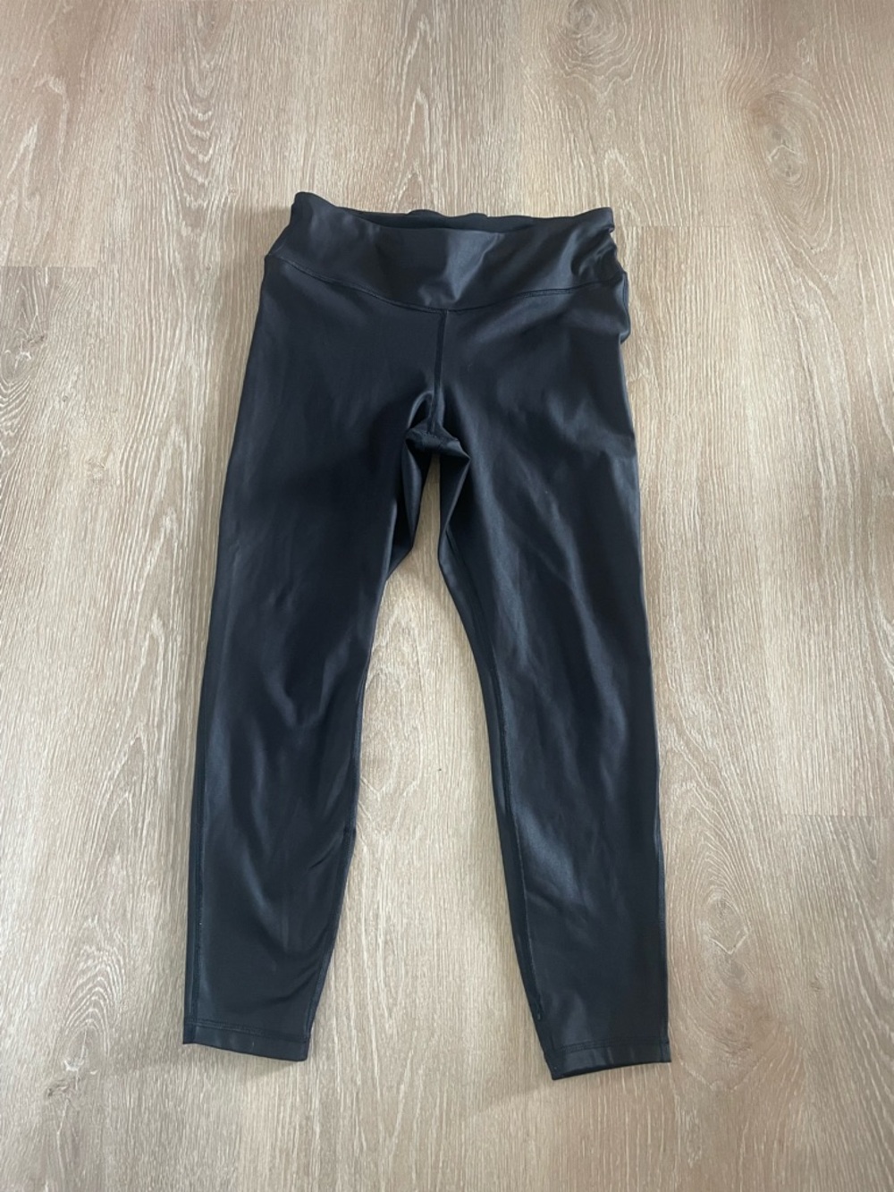 GAP Black High-Rise Faux Leather Leggings